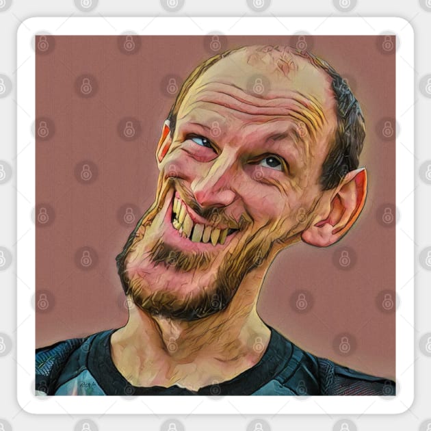 Ah ... Shucks !!  Funny Face - Caricature Sticker by Wilcox PhotoArt